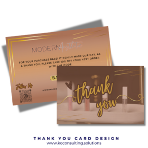 Thank You Card Design
