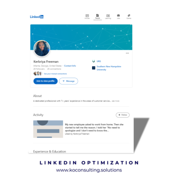 LinkedIn Optimization